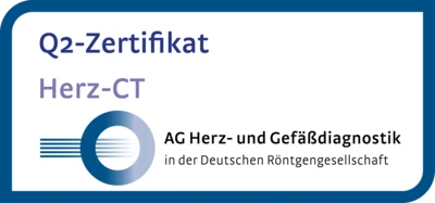 Q2-Siegel Herz-CT der AG Herz- und Gefäßdiagnostik in der Deutschen Röntgengesellschaft.